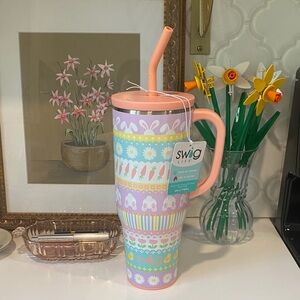NWT Swig “Bunny Trail” 40oz Stainless Steel Mega Mug